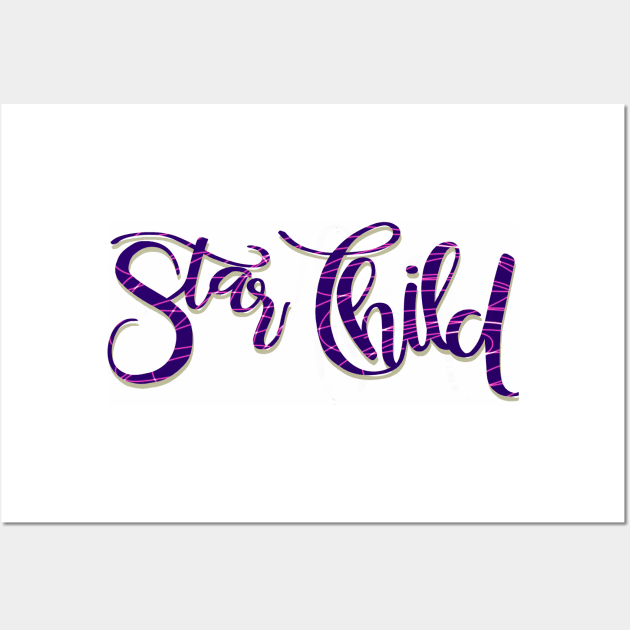 Star Child calligraphy Wall Art by tris96mae